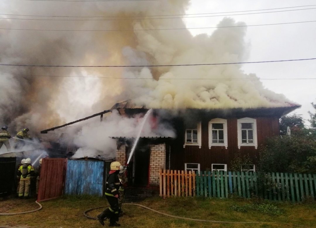 Пожар в частном домовладении в г. Новошахтинске