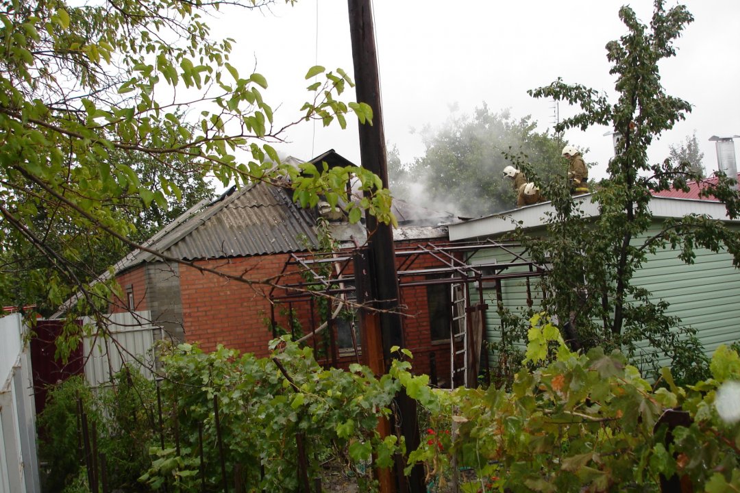 Пожар в частном доме в г. Новошахтинске